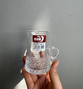 تصویر استکان کمر باریک پایین منجوق DELI GLASS 