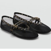 تصویر کفش تخت زنانه بابت با دقت برش خورده - 5822 