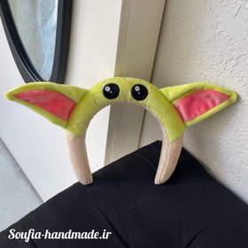 تصویر تاج بیبی یودا baby yoda, Grogu, star wars hair accessory