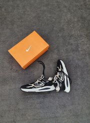 تصویر کتونی مردانه نایک Nike ویتنامی مشکی کرم زیره تزریقی دولایه سایز بندی41 تا 44 - 4 Nike