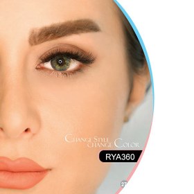 تصویر لنز چشم فصلی هرا رنگ سبز آبی متوسط RYA360 شماره 25 