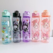 تصویر قمقمه کرومی ملودی مدل 348 با طرح کیتی و سینامورول 