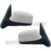 تصویر آینه بغل پژو ELX سفید برقی چپ و راست (جفت) 