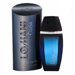 تصویر ادکلن لومانی کد مردانه حجم 100 میل اورجینال Lomani code for men 100ml