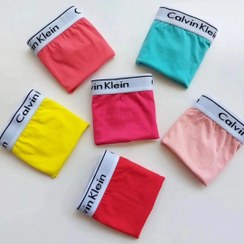 تصویر شورت زنانه نخ پنبه کمر کش مدل کلوین کلین Celvin Klein