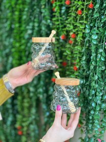 تصویر عسل خوری درب بامبو 