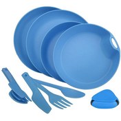 تصویر ست ظروف دو نفره لایف کمپ مدل کمبو کد ۴۵۸۱۹ آبی روشن 
