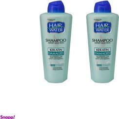 تصویر شامپو کامان (Comeon) مدل Hair Water بدون سولفات کراتینه حجم 400 میلی لیتر مجموعه 2 عددی 