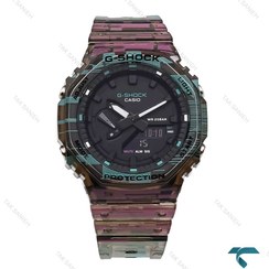 تصویر ساعت جیشاک GA2100 کاسیو مردانه شیشه ای رنگی G-Shock-5829-G 