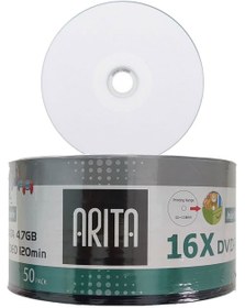 تصویر دی وی دی پرینتیبل آریتا شرینگ 50 عددی کارتن 600 عددی(ARITA)(فقط عمده) ا ARITA PRINTABLE DVD-R ARITA PRINTABLE DVD-R