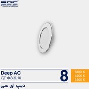 تصویر پنل سقفی دیپ گرد خط دار AC ماژول 8 وات circular AC module deep ceiling panel 8 W