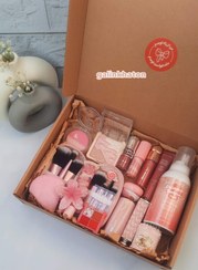 تصویر باکس هدیه آرایشی دخترانه صورتی | پک کامل میکاپ و اکسسوری Pink Makeup Gift Box for Girls | Full Beauty & Accessory Set