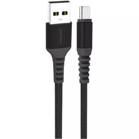 تصویر کابل شارژ USB به type-C برند vdenmenv مدل D02T 