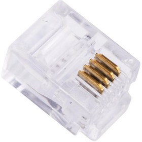 تصویر سوکت تلفن مدل TTS-RJ12-6P4C بسته 20 عددی 