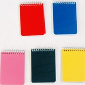 تصویر دفترچه یادداشت ساده فنری کوچک 