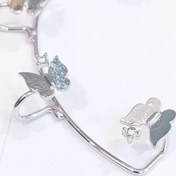 تصویر گوشواره ایرکراس استیل مدل پروانه ا Aircross steel butterfly model earrings Aircross steel butterfly model earrings