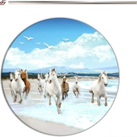 تصویر تابلو اسب در فنگ شویی C0254D Horse painting in Feng Shui 0254D