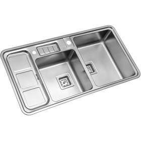 تصویر سینک توکار استیل البرز مدل ۸۵۳ Built-in Steel Alborz sink