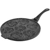 تصویر تابه پنکیک پز چدن (با دسته متحرک) نالینو کد 0129 Cast iron pancake pan (with movable handle) Nalino code 0129