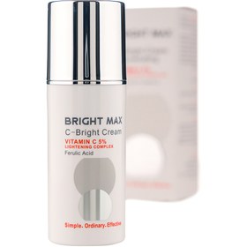 تصویر کرم جوان کننده پوست حاوی ویتامین C برایت مکس حجم 30 میلی لیتر Bright Max C Cream Rejuvenating 30 ml