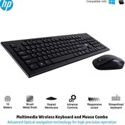 تصویر کیبورد و ماوس بی‌سیم HP مدل CS10 