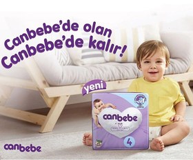 تصویر پوشک بچه جان به به canbebe سایز چهار 4 بسته 40 عددی 