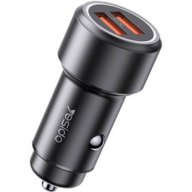 تصویر شارژر فندکی فست شارژ Yesido Y43 QC3.0 2.4A PD 36W Yesido Y43 QC3.0 2.4A PD 36W Fast Car Charger