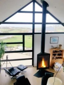 تصویر شومینه دیواری کنج 2 