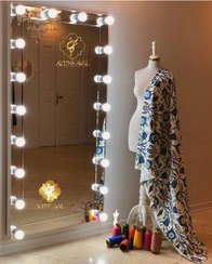 تصویر آینه قدی مدل آناستازیا سایز ۱۸۰ در ۸۰ سانتیمتر با قاب تراش دار 