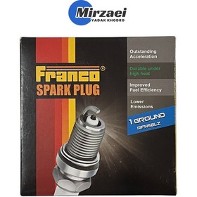 تصویر شمع خودرو برند فرانکو مدل RFN58LZ سوپر تک پلاتین Franco car spark plugs RFN58LZ super single platinum