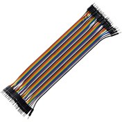 تصویر سیم جامپر نری به نری ۴۰ رشته ۳۰ سانتی‌متر 