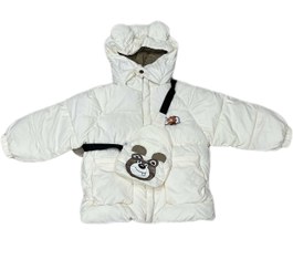 تصویر کاپشن بچگانه گوش‌دار خرسی – گرم، ضدآب و شیک 