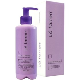 تصویر ژل بهداشتی بانوان لافارر 1 حجم 250 میل La Farrerr Genital Cleansing Gel 1 250ml