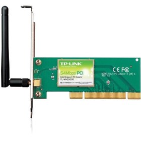 تصویر کارت شبکه بی‌سيم تی پی لينک PCI Express TP-LINK TL-WN350GD استوک 