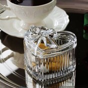 تصویر قندان بلور طرح قلب دلی گلس مدل TG30 