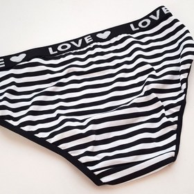 تصویر شورت زنانه ماییلدا مدل راه راه کد 4081 