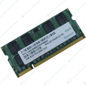 تصویر رم لپ تاپ DDR2 800MHZ ظرفیت 2 گیگ برند اپیسر apacer 