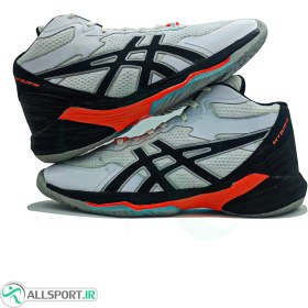 تصویر کفش والیبال اسیکس اسکای الیت نارنجی، مشکی، سفید Asics Sky Elite FF MT 2M ORANGE 