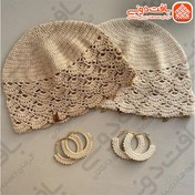 تصویر کلاه کاموایی | کلاه بافتنی کاموا کد 8537 