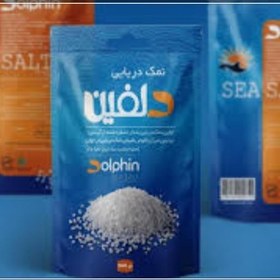تصویر نمک دریایی دلفین ۹۰۰ گرم دانه ریز 