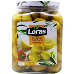 تصویر زیتون لیمویی 1650 گرمی شیشه ای لوراس Loras 