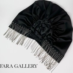 تصویر توربان مجلسی ساتن آویزدار کد FT01 