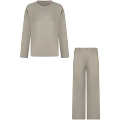 تصویر ست بلوز و شلوار 6589 نسکافه‌ای 