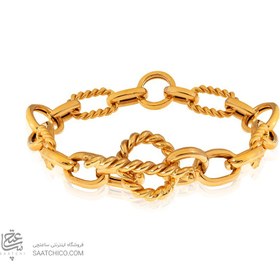 تصویر دستبند طلا طرح زنجیر دیوید یورمن با قفل تی کد CB425 