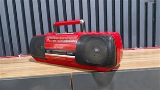 تصویر رادیو ضبط پاناسونیک قرمز اصلی درحد 