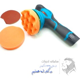 تصویر دستگاه پولیش و سنباده شارژی 2 باطری باس مدل D-6000 