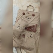 تصویر ست خواب مسافرتی خرسی کاراملی 