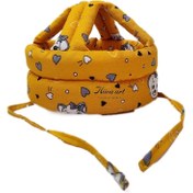 تصویر کلاه محافظ سر کودک جنس کتان نخ ایرانی مدل گربه ای 