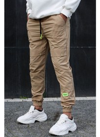 تصویر شلوار راحتی مردانه پایه رنگ شتری 5412 برند madmext Men's Basic Camel Sweatpants 5412