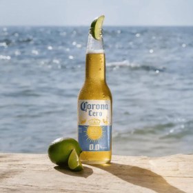 تصویر ماءالشعیر کرونا معرفی جدید Corona Cero یک ماءالشعیر بدون الکل شل 4عددی Corona beer, the new introduction of Corona Cero, a 4-count alcohol-free beer